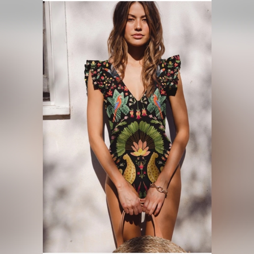Averie Blaise Plunge One Piece Swimsuit